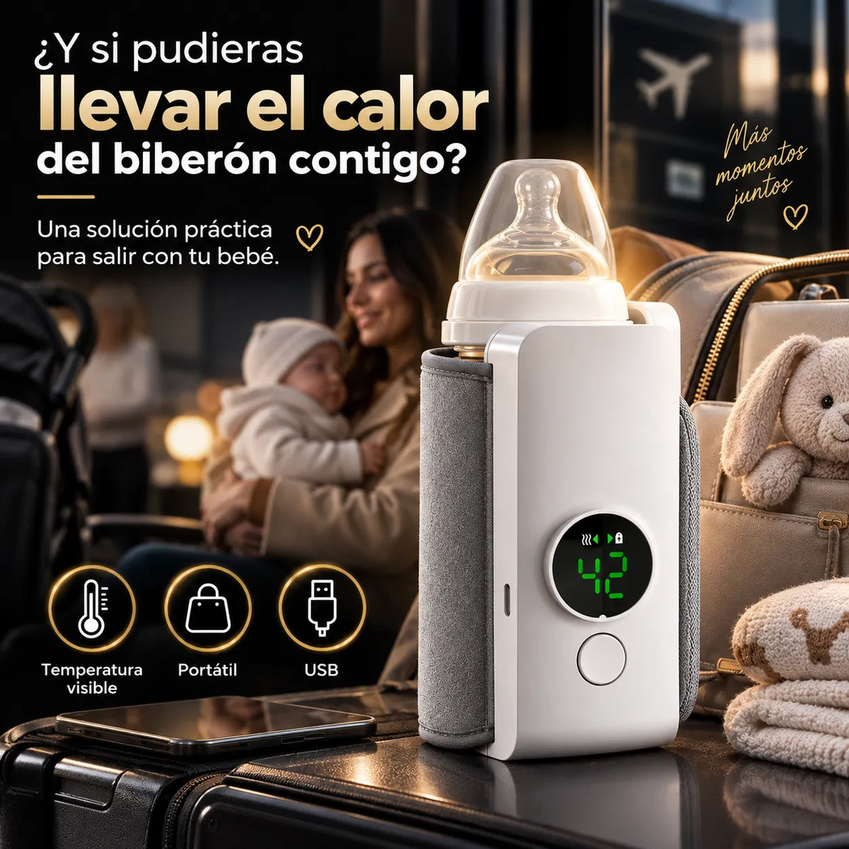 🍼 Calentador de Biberón Recargable