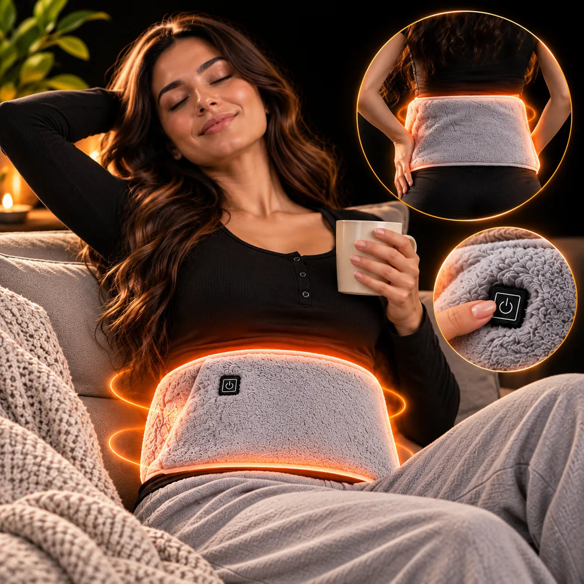 CINTURÓN TÉRMICO PARA CÓLICOS Y ZONA LUMBAR
