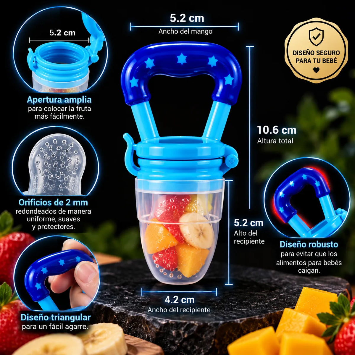 CHUPO DE FRUTAS PARA BEBÉ